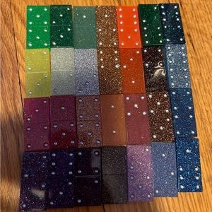 Colorful Glitter Domino Set